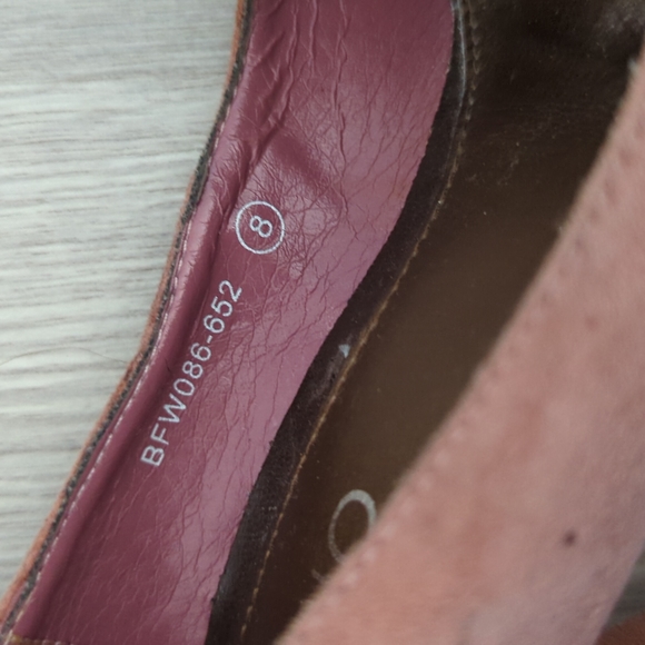 David Britton Buffalo platform high heels. Dusty Rose - Picture 3 of 4